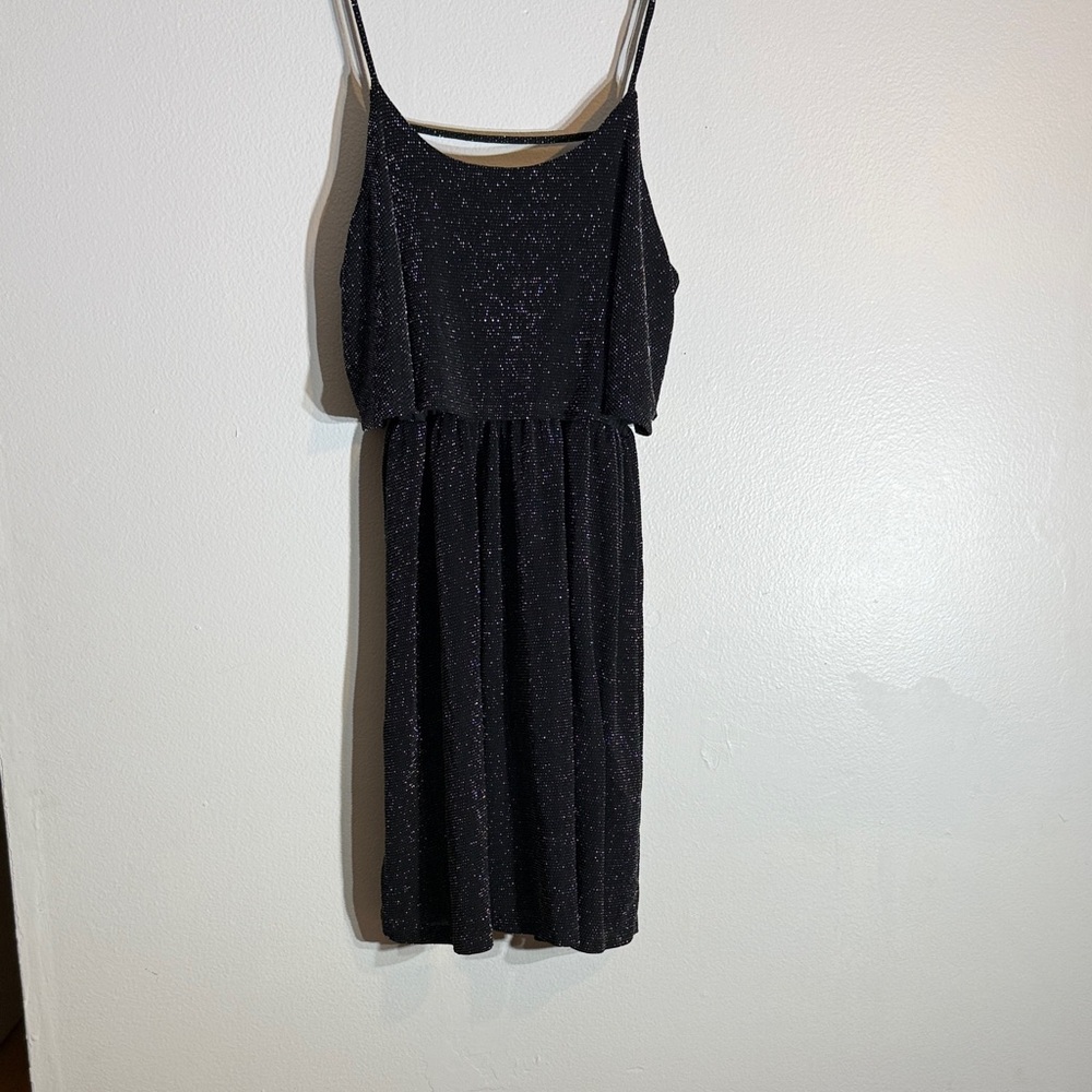 Timing Elegant Black Glitter Dress for girls size L